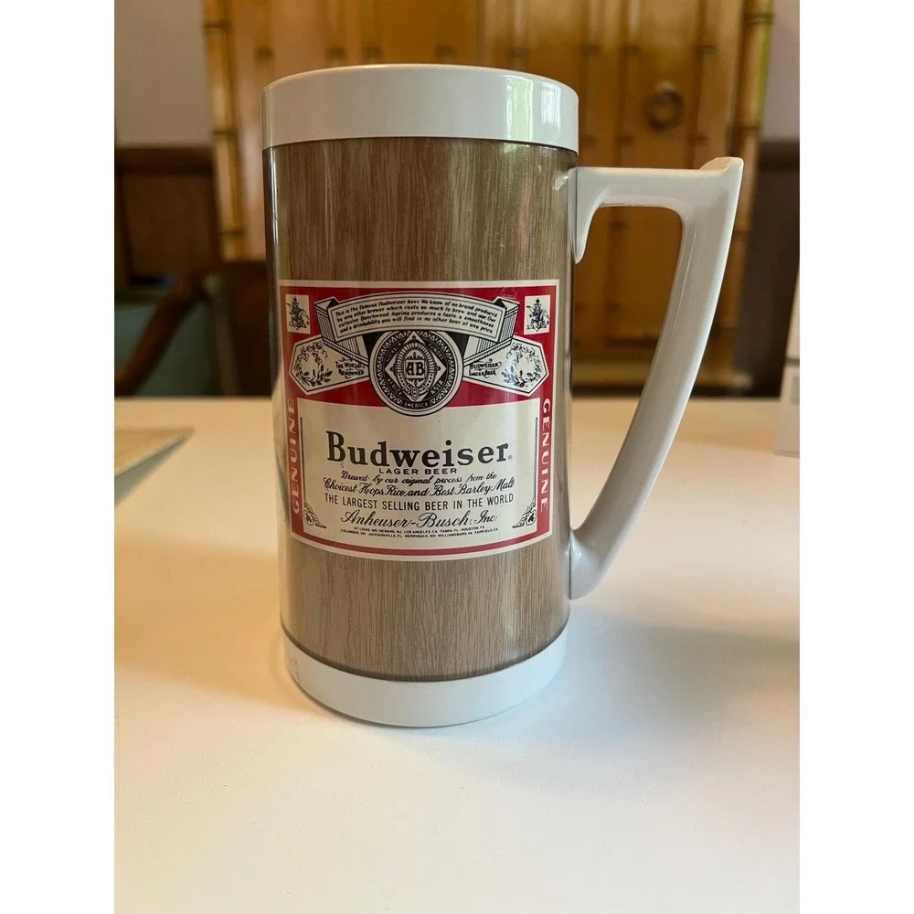 Set‎ of 2 Anheuser Busch Budweiser Thermo Serve Mugs.